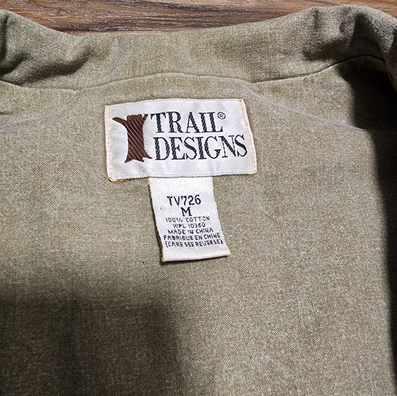 Vintage Trails Designs Vest | Retro Style Outerwear | Timeless Fashion Size M - Picture 4 of 6